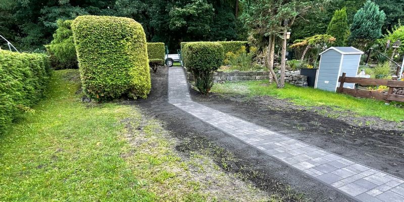 Natursteinterrasse KW Dienstleistungen Lauta